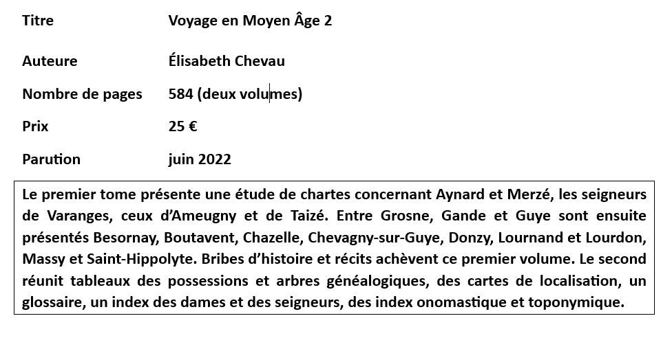 17 - Voyage en moyen âge 2